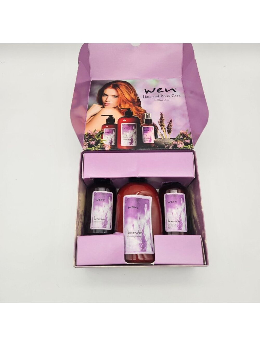Wen Chaz Dean Lavender Set Cleanser Cream Volume Spray NEW